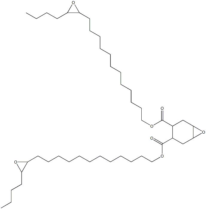 7-Oxabicyclo[4.1.0]heptane-3,4-dicarboxylic acid bis(13,14-epoxyoctadecan-1-yl) ester Struktur