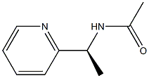 (-)-N-[(S)-1-(2-Pyridyl)ethyl]acetamide Struktur