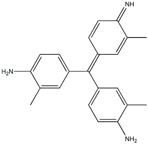 2-Methyl-4-[bis(3-methyl-4-aminophenyl)methylene]-2,5-cyclohexadiene-1-imine Struktur