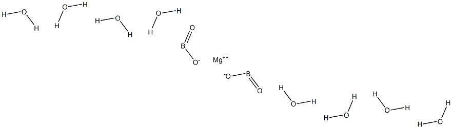 Magnesium metaborate octahydrate Struktur