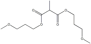 Methylmalonic acid bis(3-methoxypropyl) ester Struktur