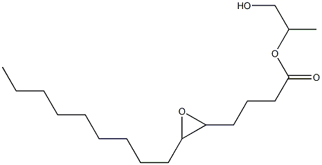 5,6-Epoxypentadecanoic acid 2-hydroxy-1-methylethyl ester Struktur