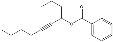 Benzoic acid 1-propyl-2-heptynyl ester Struktur