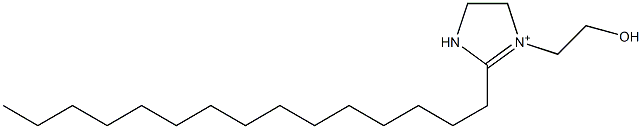 1-(2-Hydroxyethyl)-2-pentadecyl-1-imidazoline-1-ium Struktur