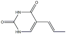 5-[(E)-1-Propenyl]uracil Struktur