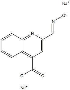 2-(Hydroxyiminomethyl)quinoline-4-carboxylic acid sodium salt Struktur