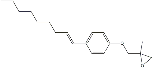 4-(1-Nonenyl)phenyl 2-methylglycidyl ether Struktur