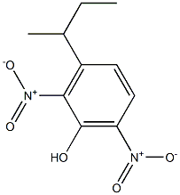 3-sec-Butyl-2,6-dinitrophenol Struktur