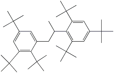 1-(2,3,5-Tri-tert-butylphenyl)-2-(2,4,6-tri-tert-butylphenyl)propane Struktur