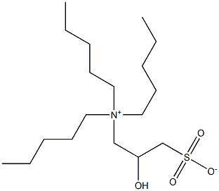 N,N-Dipentyl-N-(2-hydroxy-3-sulfonatopropyl)-1-pentanaminium Struktur