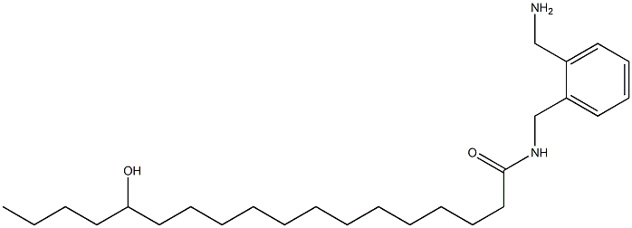 14-Hydroxy-N-(2-aminomethylbenzyl)stearamide Struktur