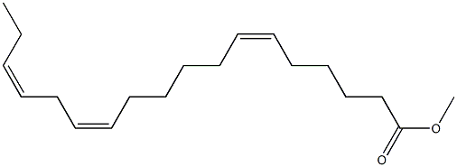 (6Z,12Z,15Z)-6,12,15-Octadecatrienoic acid methyl ester Struktur