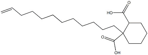 Cyclohexane-1,2-dicarboxylic acid hydrogen 1-(11-dodecenyl) ester Struktur