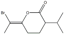 (6Z)-6-(1-Bromoethylidene)-3-isopropyltetrahydro-2H-pyran-2-one Struktur