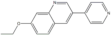 7-Ethoxy-3-(4-pyridyl)quinoline Struktur