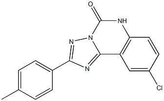 9-Chloro-2-(4-methylphenyl)[1,2,4]triazolo[1,5-c]quinazolin-5(6H)-one Struktur