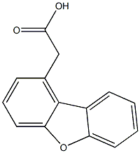 Dibenzofuran-1-acetic acid Struktur