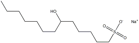 6-Hydroxytridecane-1-sulfonic acid sodium salt Struktur