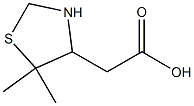 2-(5,5-Dimethylthiazolidin-4-yl)acetic acid Struktur