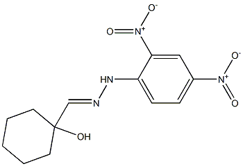 1-Hydroxycyclohexanecarbaldehyde 2,4-dinitrophenyl hydrazone Struktur