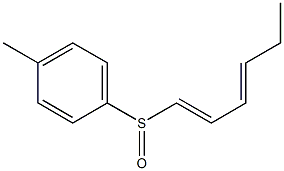 (1E,3E)-1-(p-Tolylsulfinyl)-1,3-hexadiene Struktur