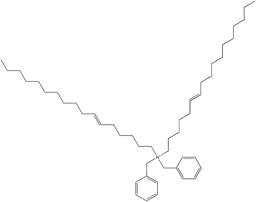 Di(6-heptadecenyl)dibenzylaminium Struktur