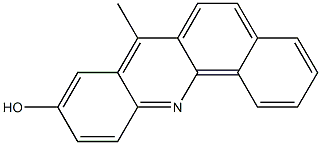 9-Hydroxy-7-methylbenz[c]acridine Struktur