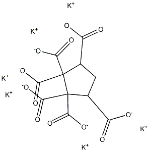 1,1,2,2,3,5-Cyclopentanehexacarboxylic acid hexapotassium salt Struktur