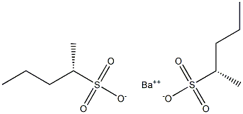 Bis[[S,(-)]-2-pentanesulfonic acid] barium salt Struktur