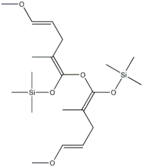 [(E)-3-Methoxy-2-propenyl][1-(trimethylsilyloxy)-1-propenyl] ether Struktur