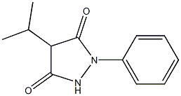 4-Isopropyl-1-phenyl-3,5-pyrazolidinedione Struktur