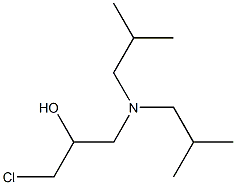 1-Chloro-3-diisobutylamino-2-propanol Struktur