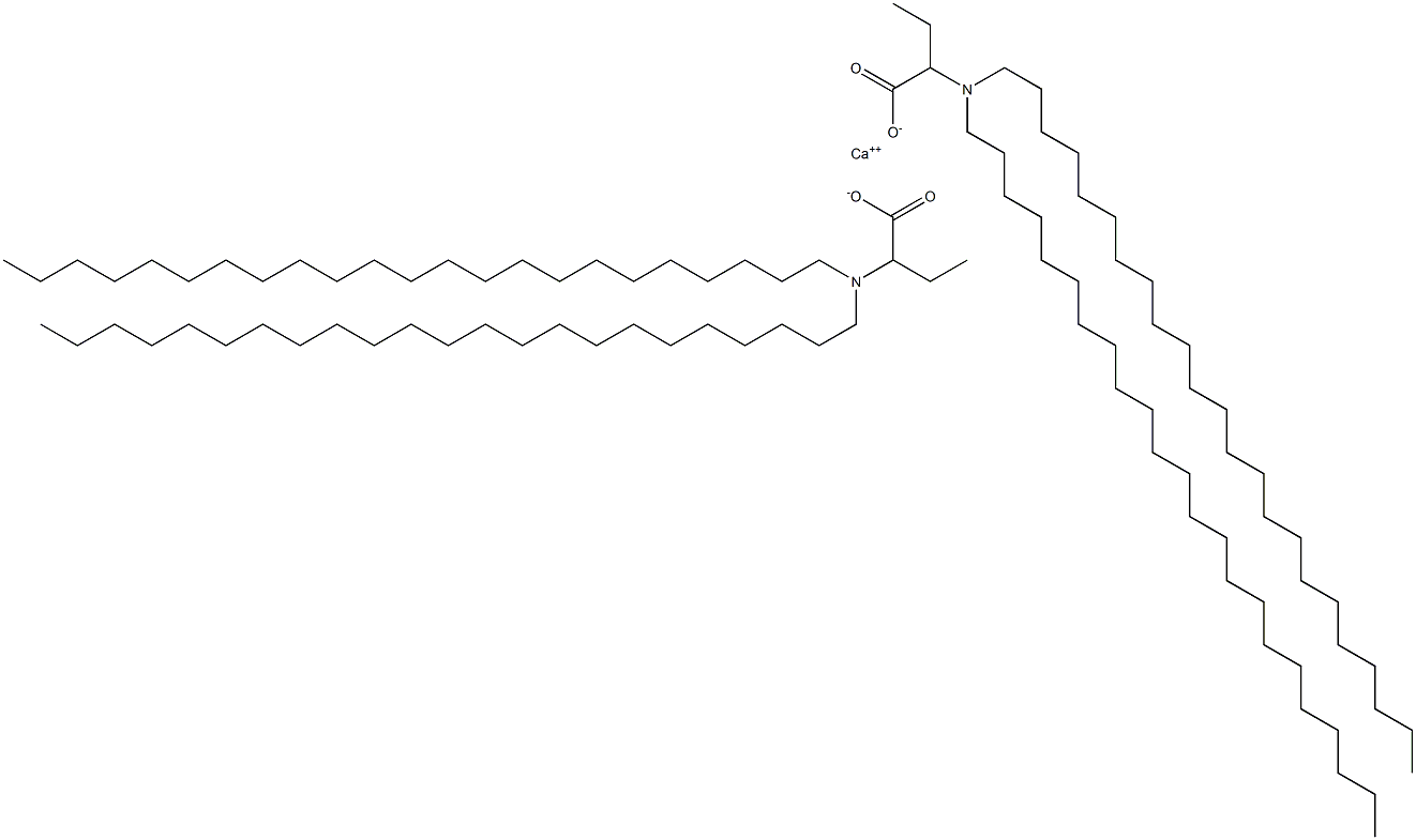 Bis[2-(ditricosylamino)butyric acid]calcium salt Struktur