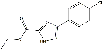 4-(4-Chlorophenyl)-1H-pyrrole-2-carboxylic acid ethyl ester Struktur