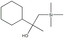 1-Cyclohexyl-1-(trimethylsilylmethyl)ethanol Struktur