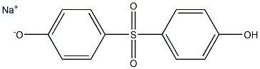 Sodium 4-(4-hydroxyphenylsulfonyl)phenolate Struktur