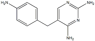 2,4-Diamino-5-[4-aminobenzyl]pyrimidine Struktur