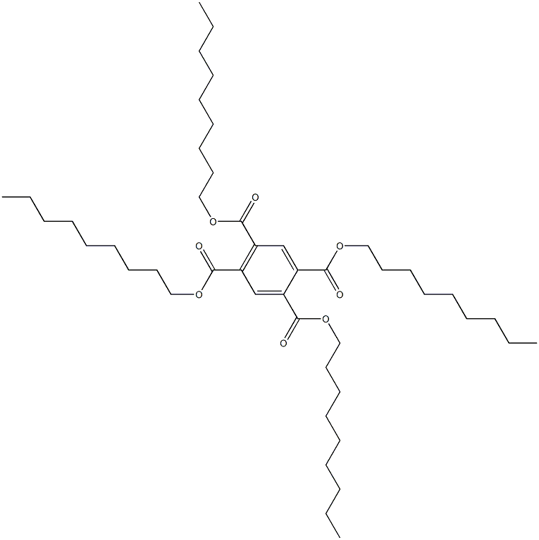 1,2,4,5-Benzenetetracarboxylic acid tetranonyl ester Struktur