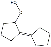 2-Cyclopentylidenecyclopentyl hydroperoxide Struktur