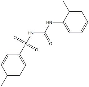 1-(2-Methylphenyl)-3-(4-methylphenylsulfonyl)urea Struktur