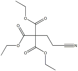 3-Cyanopropane-1,1,1-tricarboxylic acid triethyl ester Struktur