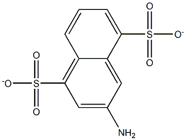 3-Amino-1,5-naphthalenedisulfonate Struktur