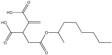 3-Butene-1,2,3-tricarboxylic acid 2-octyl ester Struktur