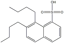 7,8-Dibutyl-1-naphthalenesulfonic acid Struktur