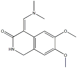 1,4-Dihydro-6,7-dimethoxy-4-(dimethylaminomethylene)isoquinolin-3(2H)-one Struktur