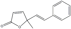 5-Methyl-5-[(E)-2-phenylethenyl]furan-2(5H)-one Struktur