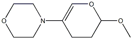 3,4-Dihydro-2-methoxy-5-morpholino-2H-pyran Struktur