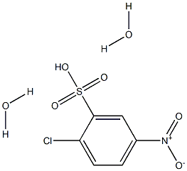 2-Chloro-5-nitrobenzenesulfonic acid dihydrate Struktur