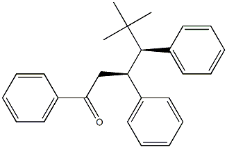 (3S,4S)-5,5-Dimethyl-1,3,4-triphenylhexan-1-one Struktur