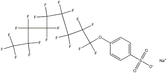 4-(Nonadecafluorononyloxy)benzenesulfonic acid sodium salt Struktur